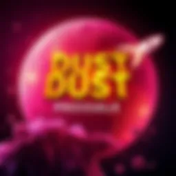 A graphic showing the Dust Fund presale details with a promotional vibe, highlighting potential gains and an airdrop.