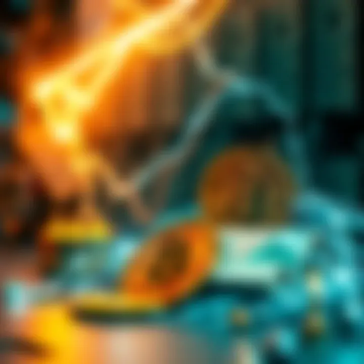 A visual representation of $45,000 in electricity expenses transforming into Bitcoin profits, symbolizing financial growth in crypto mining.