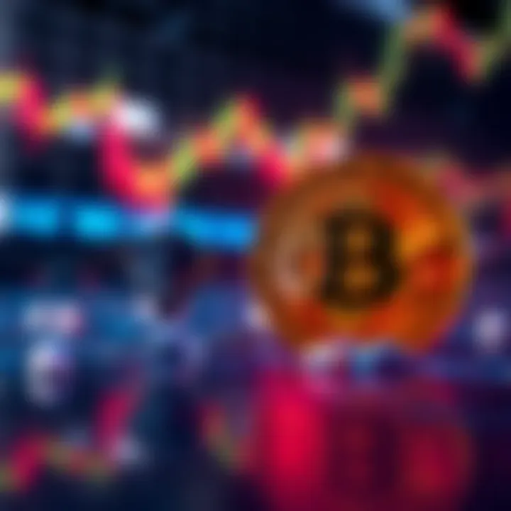 A graphic showing the price trends of Ethereum and Bitcoin side by side, illustrating their market movements over time.