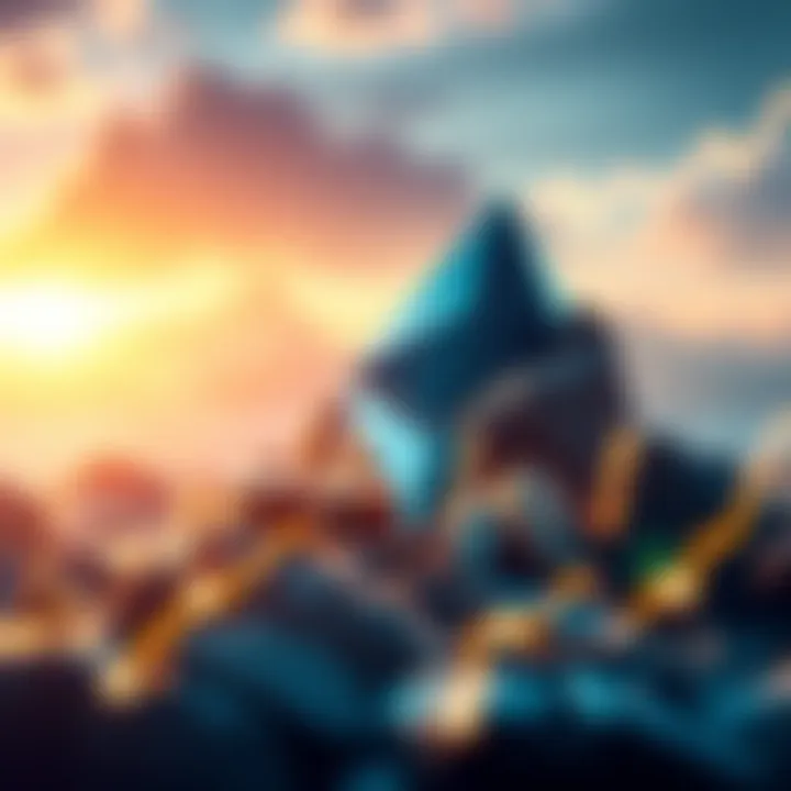 Graph showing Ethereum (ETH) price rising past $4,700 with an upward trend