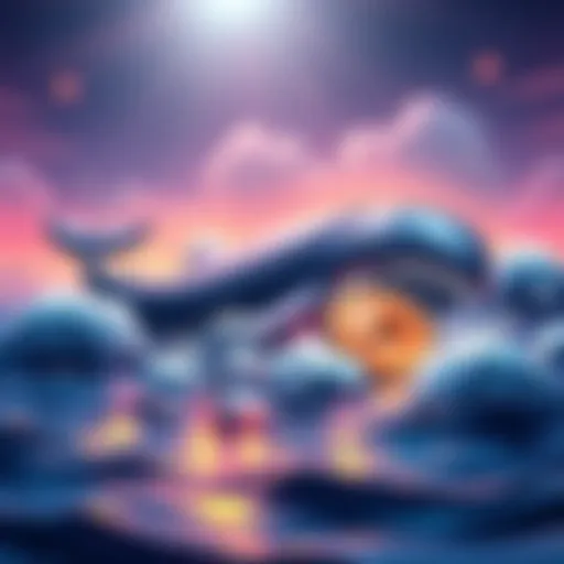 An illustration showing an Ethereum whale transferring 1K ETH to Kraken while holding 3K ETH from a large investment.