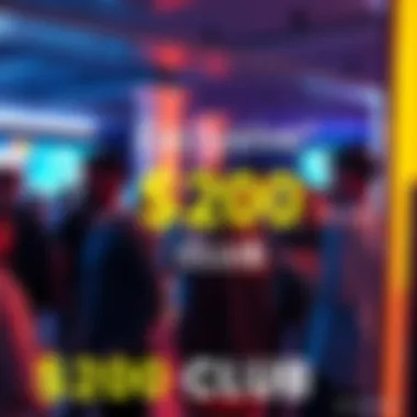 A group of diverse people networking at an exclusive event, sharing ideas and enjoying special perks.