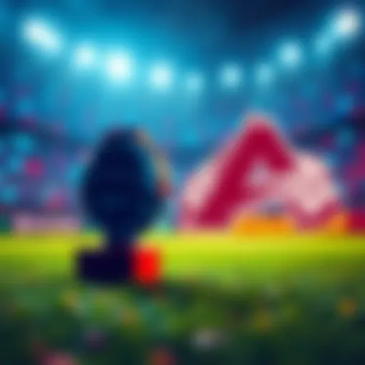 FIFA logo next to Avalanche logo with a digital background, symbolizing innovation and technology in sports