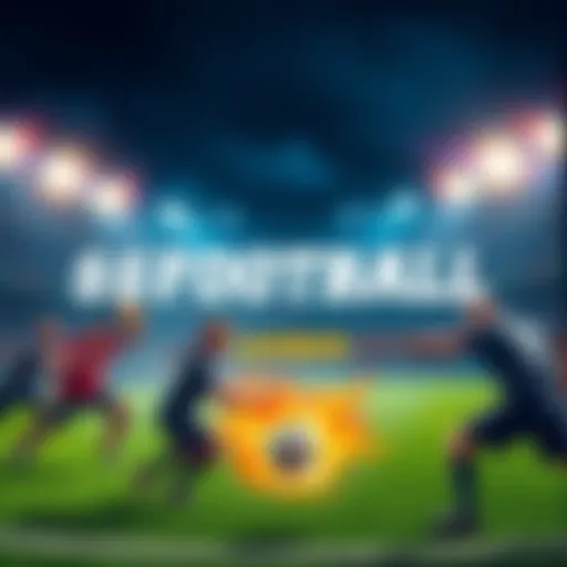 Launch event of $FOOTBALL showcasing new gaming features with Hedera and UpOnly Gaming, featuring Karate Combat visuals