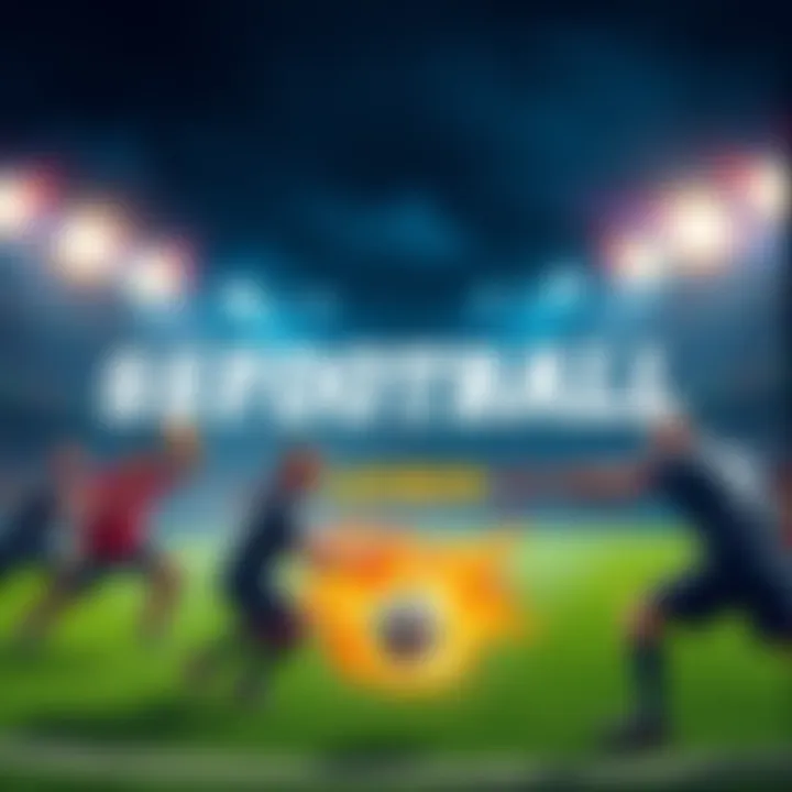 Launch event of $FOOTBALL showcasing new gaming features with Hedera and UpOnly Gaming, featuring Karate Combat visuals