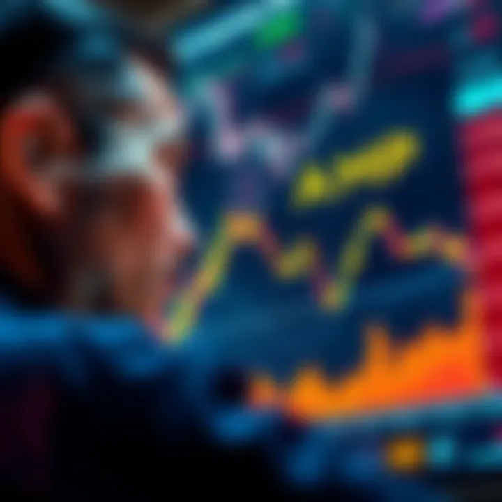 An investor stares at a digital chart showing a downward trend for AMP, expressing disappointment over its lack of progress since its peak.