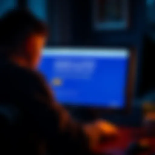A person looking frustrated at their computer screen, showing the Coinbase verification page.