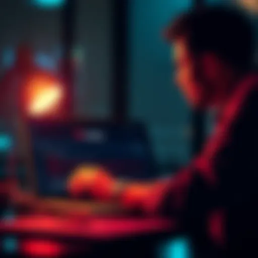 A person looks distressed while checking their laptop screen showing a hacked Exodus wallet with cryptocurrency loss information