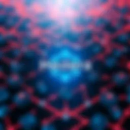 A visual representation of the Hedera logo with a background of interconnected blocks symbolizing the blockchain technology.