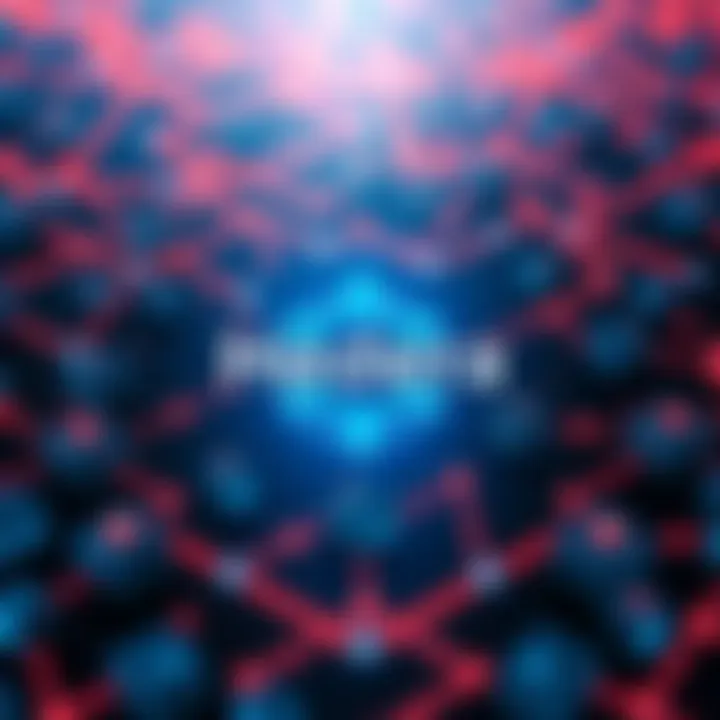 A visual representation of the Hedera logo with a background of interconnected blocks symbolizing the blockchain technology.
