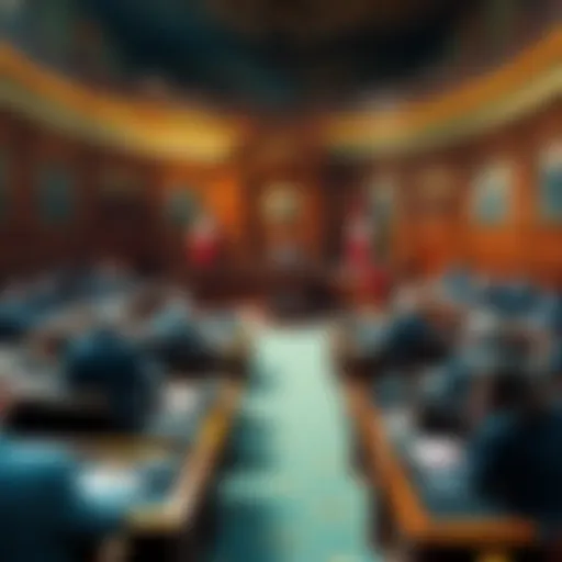 Hungary's parliament session discussing new strict regulations on cryptocurrency trading with lawmakers present.