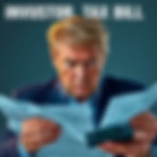 An investor looking worried while holding tax documents and a calculator, symbolizing the burden of crypto taxes after expecting relief from political promises.