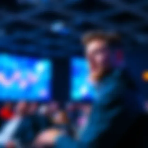 Justin Drake speaking at a tech conference about new blockchain technology for instant transaction verification