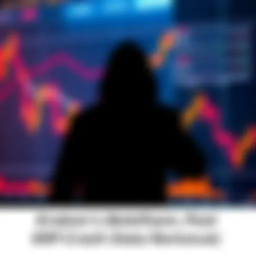 A graphic showing a declining XRP chart with a shadowy figure representing Kraken erasing data from the screen.