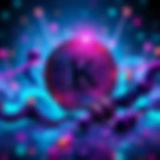 A colorful graphic representing the launch of Kraken's Ink blockchain token with airdrop announcements and community engagement.