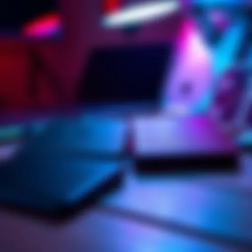A comparison of Ledger and Tangem cold wallets on a desk, showcasing both devices side by side with a digital security theme.