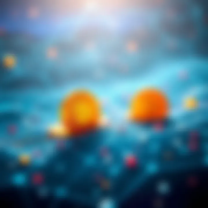 A visual representation of liquid staking on Solana, showing a few large validators receiving most of the SOL coins, while smaller validators are overshadowed. This reflects the concerns about centralization in the network.