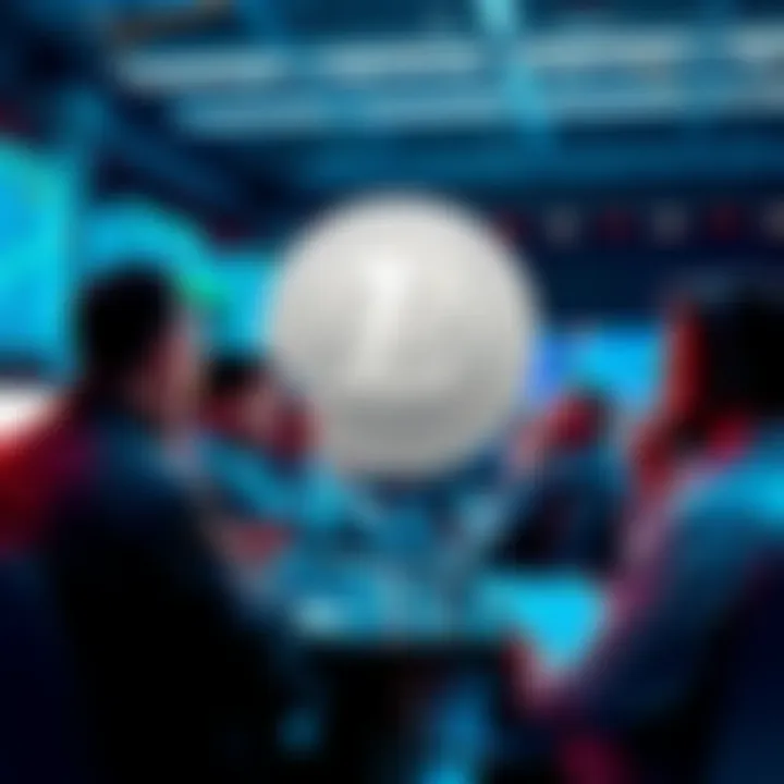 Group of traders discussing Litecoin market strategies and analysis in a forum setting.
