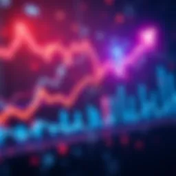 A graph showing an upward trend in the stock market with rising arrows and positive indicators