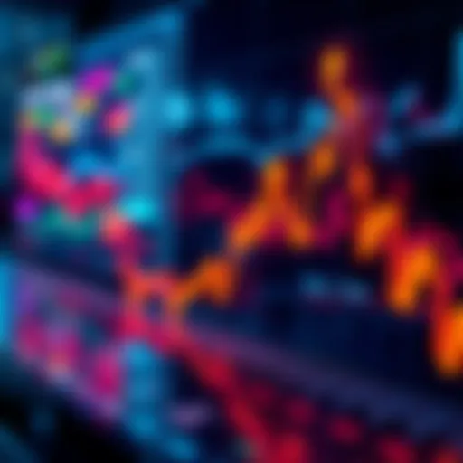 A graph showing rising market trends with investment strategies in focus
