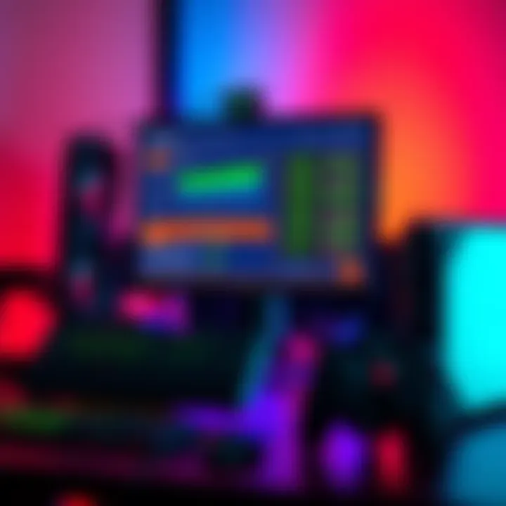 A computer setup featuring a 5060 Ti graphics card and a Ryzen 7 7700X processor, displaying mining software on the screen.