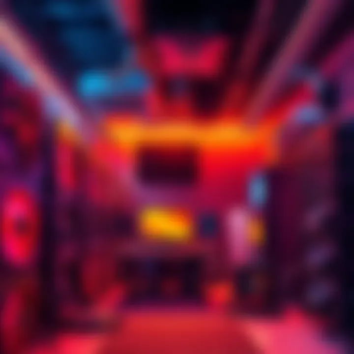 An array of mining rigs with powerful equipment designed for high efficiency and profits, set up in a well-ventilated space