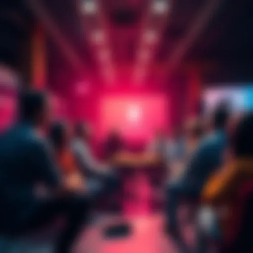 A group of people engaging in a discussion about cryptocurrency, with a focus on Monero, during a community event.