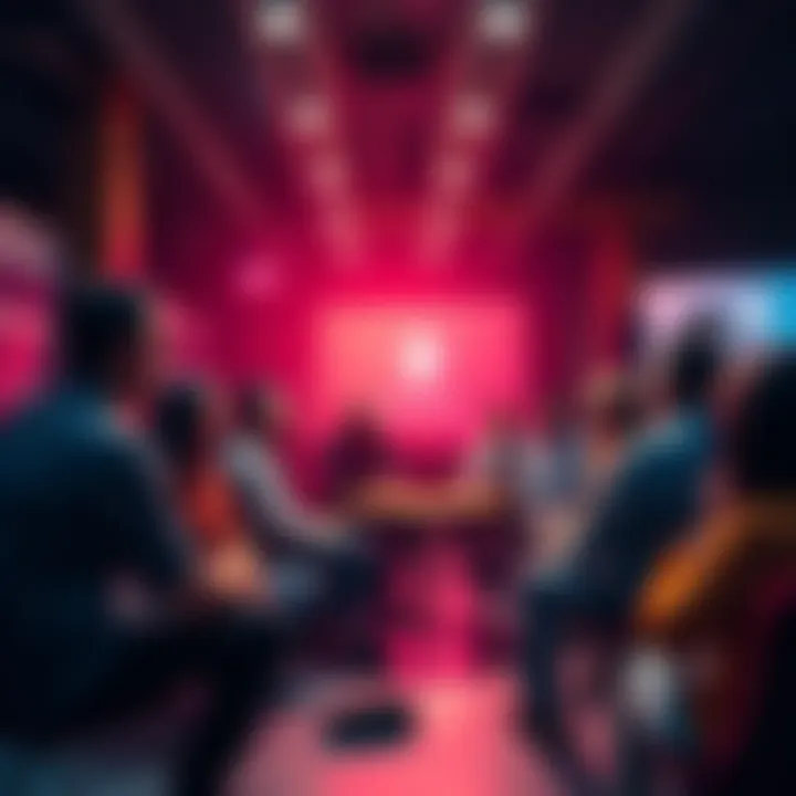 A group of people engaging in a discussion about cryptocurrency, with a focus on Monero, during a community event.