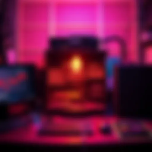 A simple computer setup with mining equipment for Monero, showing a user-friendly interface