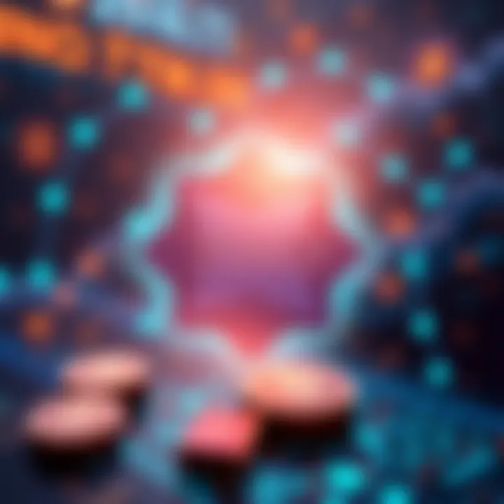 A clear illustration of Nano(XNO) logo with digital currency symbols and transaction graphics in the background