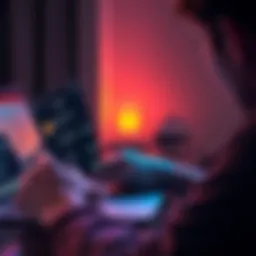 A person struggling to connect their Nano S hardware wallet to Ledger Live on a laptop, with a phone displaying Bluetooth settings in the background.