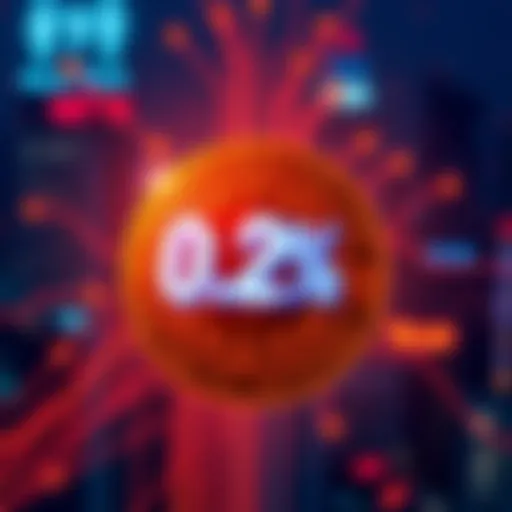 A graphic showing a digital currency symbol with a tax percentage sign, representing New York's new tax on digital asset transactions.