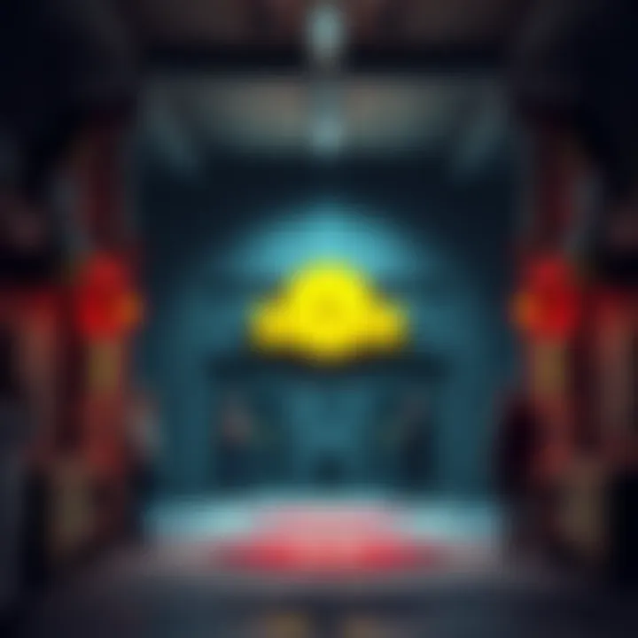 A nuclear shelter entrance featuring a sign promoting buttcoin as a survival currency, surrounded by concerned individuals discussing survival strategies.