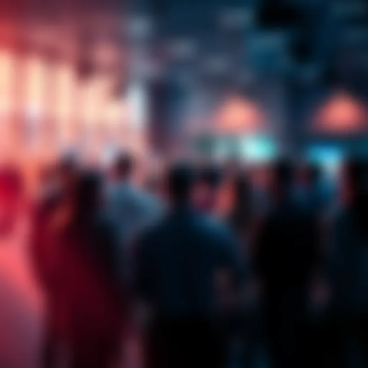 A group of people discussing the implications of Pedocoin in a public forum setting.