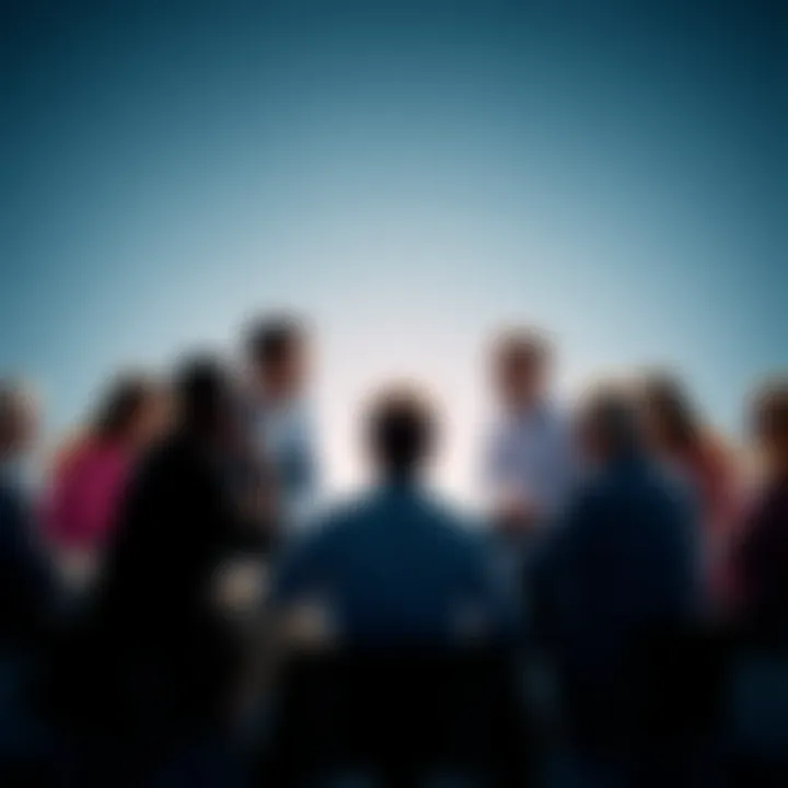 A group of people sitting in a circle, engaging in a serious conversation about difficult topics, with thoughtful expressions.