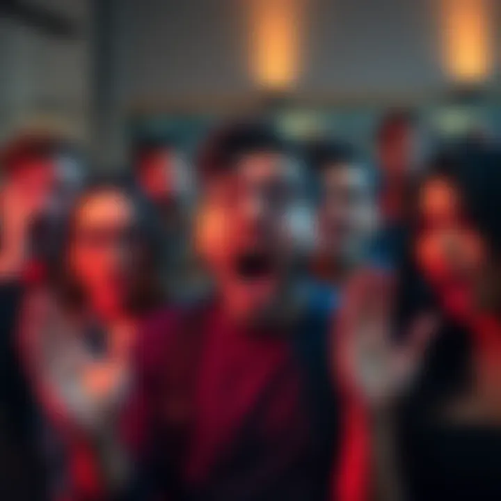 A group of people expressing disbelief and surprise, with one person saying 'Bruh' in reaction to shocking news.