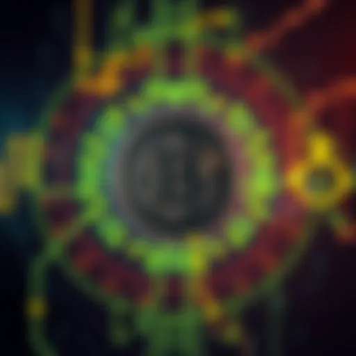 Pepecoin logo displayed in front of a digital blockchain background, symbolizing security and decentralization