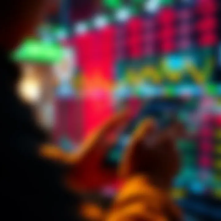 A person looking at Bitcoin prices on their smartphone while considering a purchase