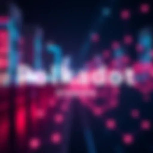 An overview of the Polkadot ecosystem with visual elements representing blockchain technology and community collaboration.
