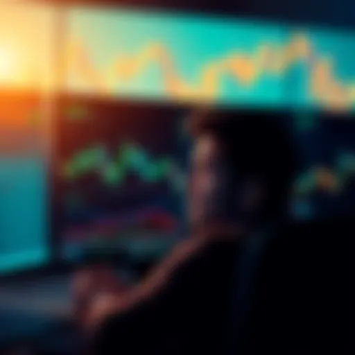 A worried investor looking at a screen showing Polkadot price charts and cryptocurrency news articles, contemplating whether to hold or sell their investment.