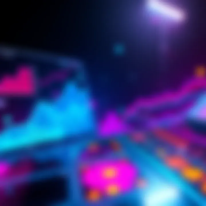 A visual representation of Polygon PoS achieving over 5 billion transactions with graphs and user activity icons.