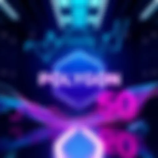 Graphic showing Polygon logo with $100 billion and Uniswap symbol, representing trading success