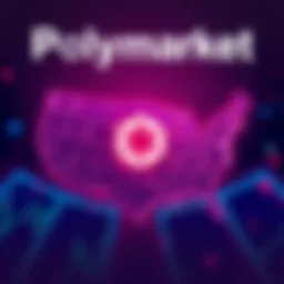 Illustration of Polymarket's logo with U.S. map and Polygon logo, symbolizing new market entry and blockchain activity