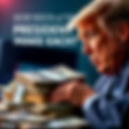 A visual of the President of the United States with a stack of cash, representing daily earnings in 2025
