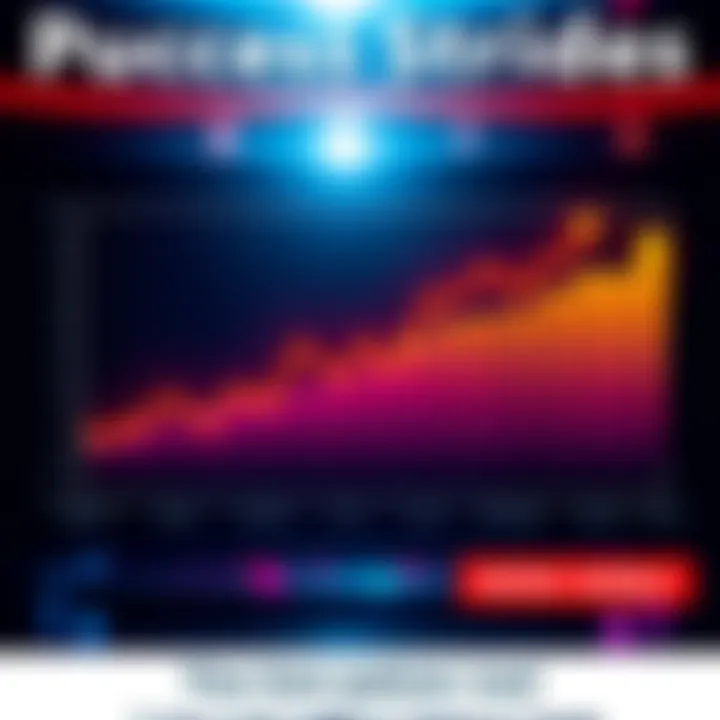 A chart showing steady growth and key achievements over 20 days.