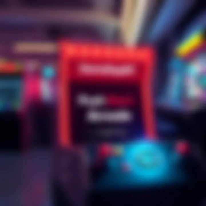 A graphic showing the Push Start Arcade domain with GameStopNFT branding, symbolizing a potential tech acquisition.