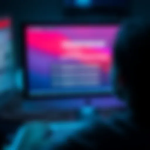 A person looking at a computer screen showing options to recover a passphrase with a seed phrase
