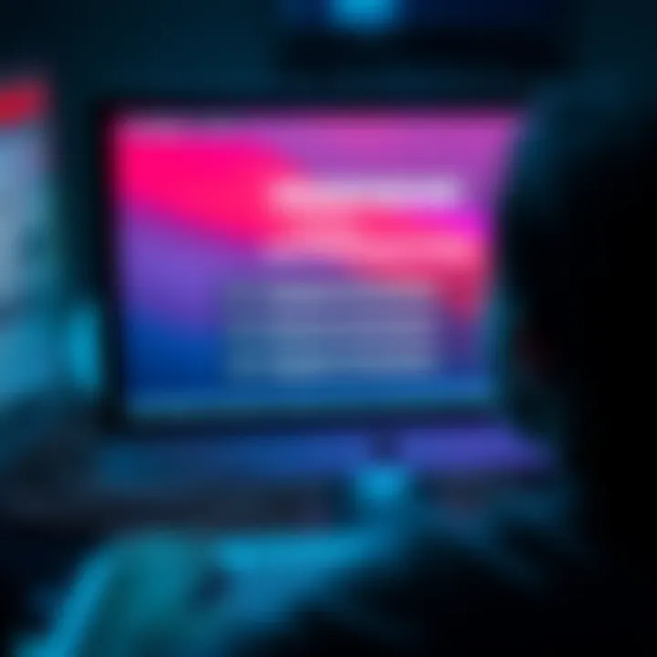A person looking at a computer screen showing options to recover a passphrase with a seed phrase