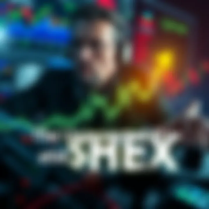 Graph showing the rise of $HEX as FTX collapses, with Richard Heart's image in the background, symbolizing change in the crypto landscape