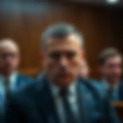 Brandon Karony, CEO of SafeMoon, in court looking concerned after being convicted of fraud.